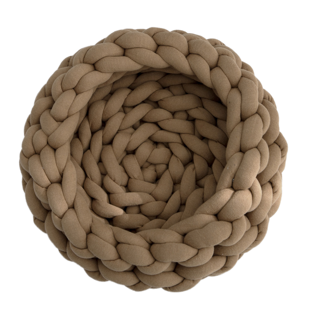 Moderne, myk og rund kurv til kjæledyr